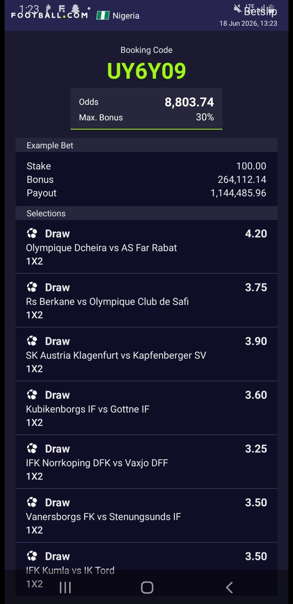 trenchesodds's tweet photo. Risky
9k odds https://t.co/Dk2hXnj0Pg