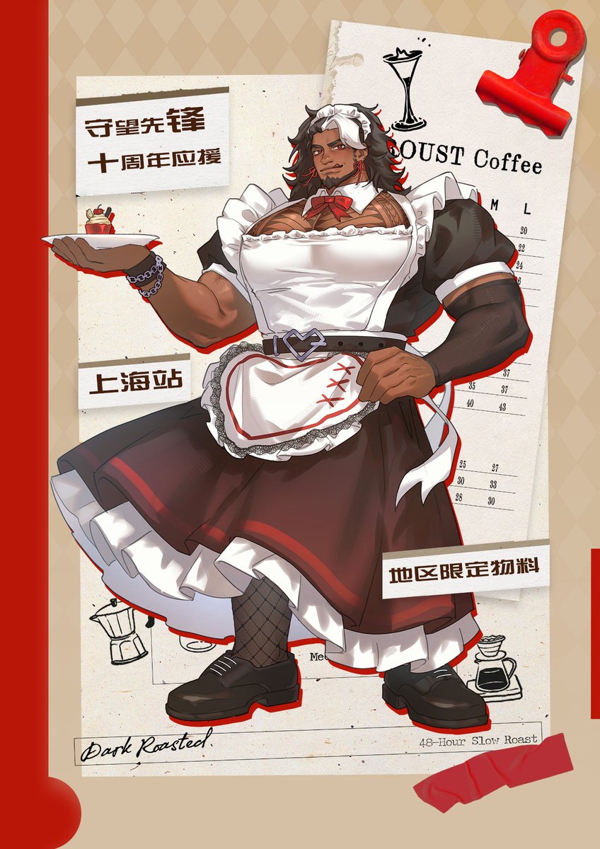 Hido_Hany's tweet photo. ꉂꉂ(ᵔᗜᵔ)我画了上海守望先锋十周年cafe的 #lucio 和 #mauga 
#overwatch https://t.co/9ydYaqMaUF