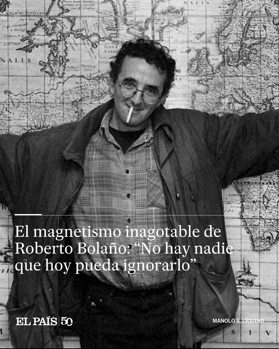 elpais_chile's tweet photo. 📚El magnetismo inagotable de Roberto Bolaño: “No hay nadie que hoy pueda ignorarlo”

Una biografía y una colección de entrevistas con el autor de ‘Los detectives salvajes’ traen al chileno a la mesa de novedades y el Festival de Avignon regresa a su figura https://t.co/RvFRhPcHQD
