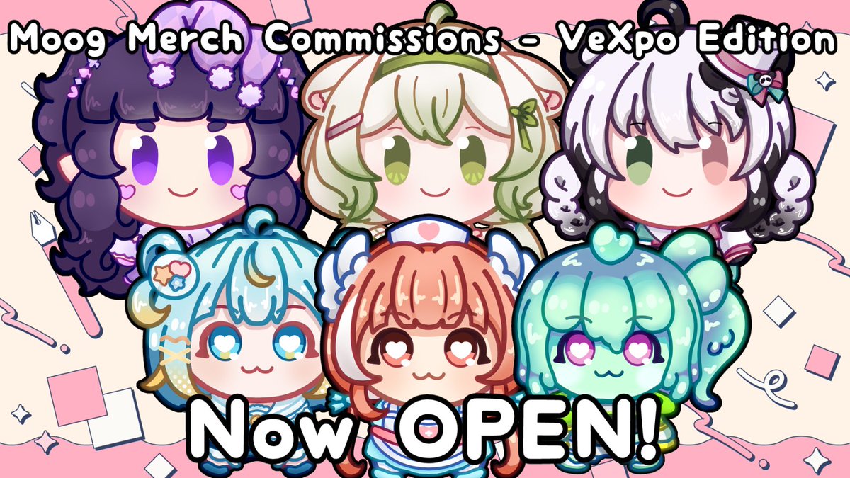 moogdayo's tweet photo. Want to guarantee that you/your oshi has merch at VeXpo? 

You can sponsor me to put them at the top of the list right NOW!

(More info below) https://t.co/hvYkNXBIXP
