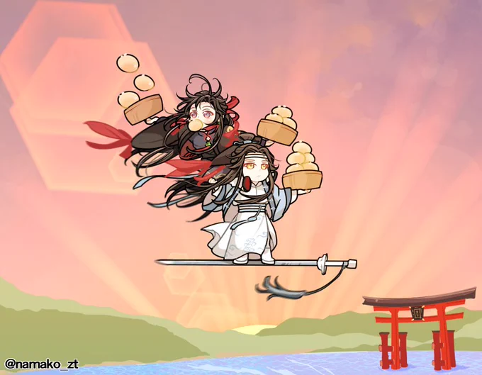 旅する忘羨 in東瀛 神の島 海上の社殿 #MDZS