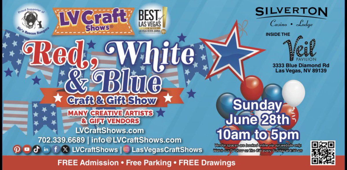 LVCraftShows's tweet photo. Sun, June 28 from 10-5 inside Veil Pavilion at the Silverton!! Come see us! https://t.co/sGxjTKk5xI https://t.co/E1pAVSxNlA