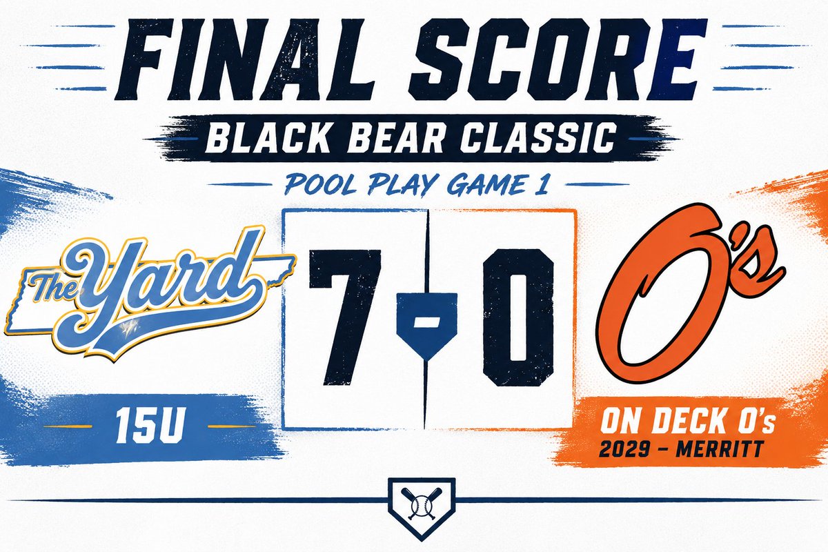 TNYardBall's tweet photo. 15U starts off the @PSBaseballinc Black Bear in fashion with a 7-0 win late last night. @tristansparks07 and Brody Hill combine for the no-hitter! Hudson Berry with 3 RBI's. #YardBall https://t.co/eLxefHB8LT