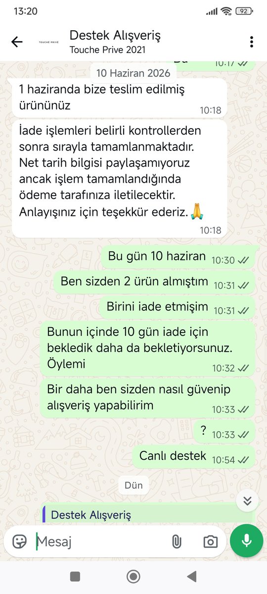 Imranaktepe1's tweet photo. @toucheofficial Sakın Alışveriş yapmayın.‼️. ürünü iade ettiğinizde ücret iadesi yapmıyorlar @ticaret https://t.co/PwXvDkczC8