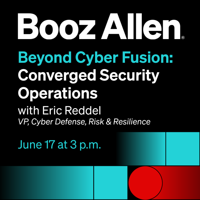 WendyScheid's tweet photo. Today’s threats move across cyber, fraud, and insider domains, often hiding in everyday operations. At the 2026 EMEA Summit, #BoozAllen’s Eric Reddel will share how converged security operations help leaders gain visibility to counter emerging threats. https://t.co/hcz1DrNKIi https://t.co/5M0aoyXcub