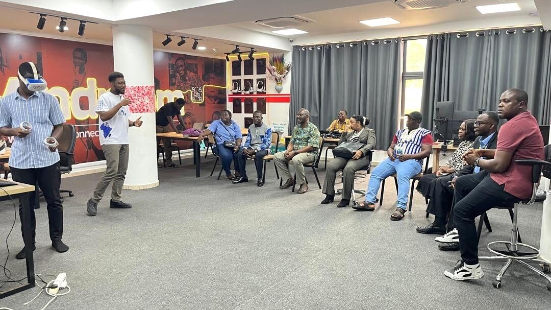 libfoodsafety's tweet photo. The @UniOfLib academic scoping mission to Ghana is underway. The delegation visited @KNUSTGH to explore partnerships in food science education and research. The mission will advance efforts to establish a twinning arrangement &amp; long-term institutional collaboration. #Foodsafety https://t.co/X5l6lFm4Sg