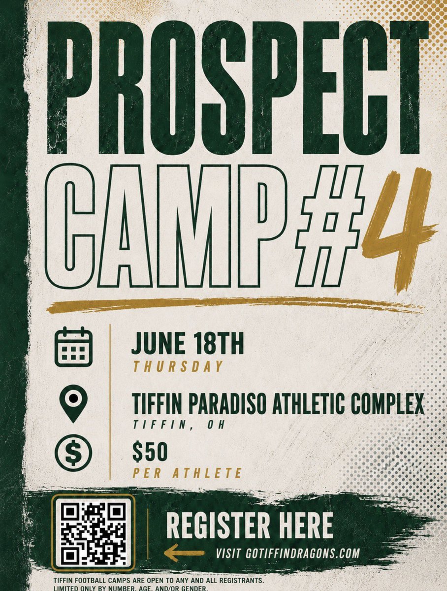 TUDragonFB's tweet photo. Prospect Camp #4 is today‼️

Excited to see the next generation of Dragons compete ⚡️

Link🔗: https://t.co/l5eoEdhgjw

#StayDangerous https://t.co/Y6MYOS6Lru