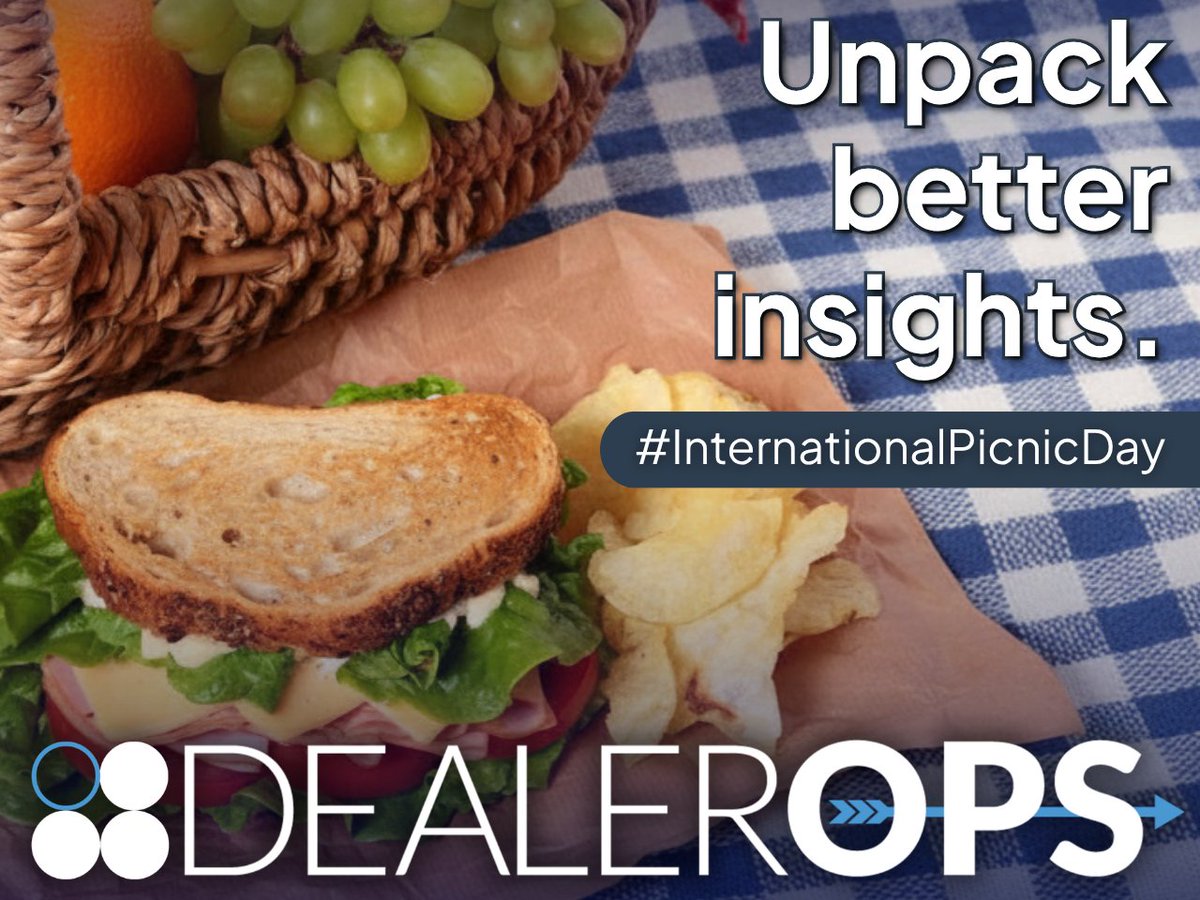 DealerOps's tweet photo. Happy International Picnic Day! 🧺

The best insights shouldn't stay packed away.

@DealerOps brings reporting, analytics, and performance data together, making it easier to see the full picture and act with confidence. 

#automotive #data #analytics #automotivereporting #GSD https://t.co/vzSpbhhjZE