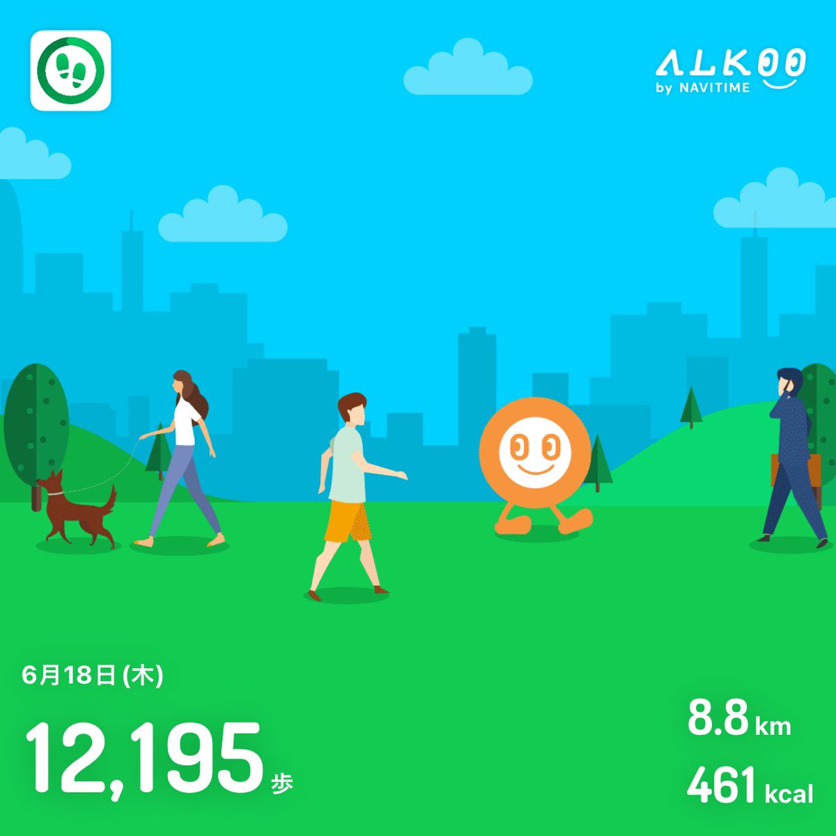 TheHopeless0927's tweet photo. 今日は12,195歩歩きました❗️🚶 #ALKOO #ALKOOで歩こう https://t.co/tKcVqW4sVK