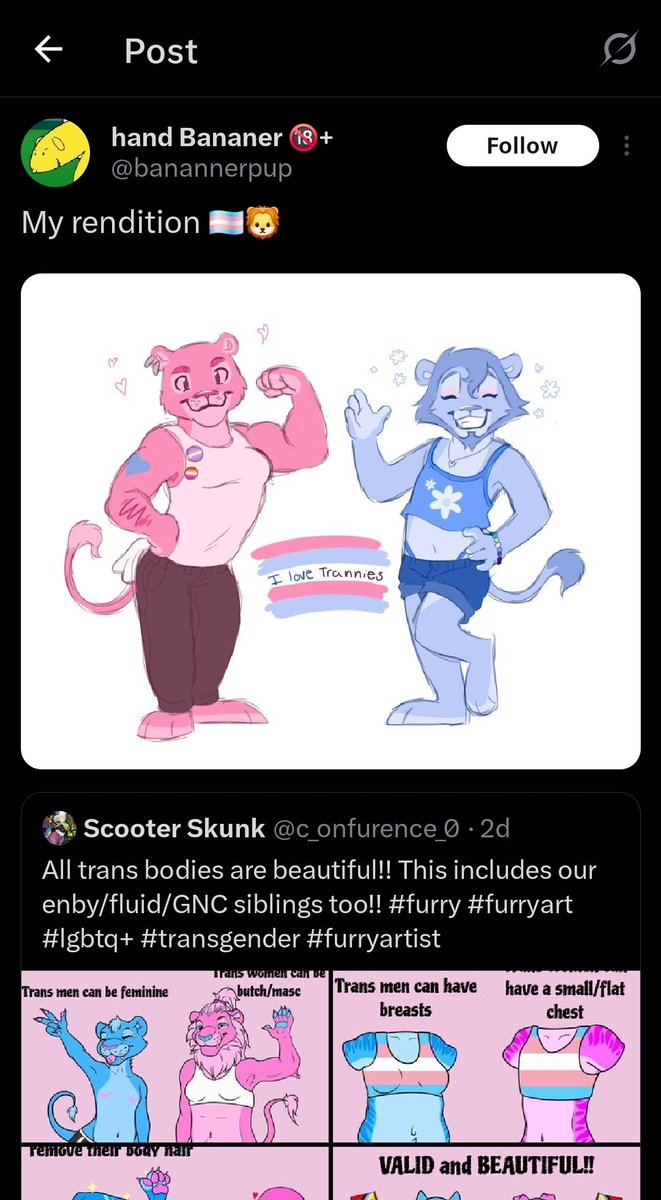 meattworm's tweet photo. - actually looks masc and fem
- respectful of the original post

HUGE WIN https://t.co/0burn3sqC7