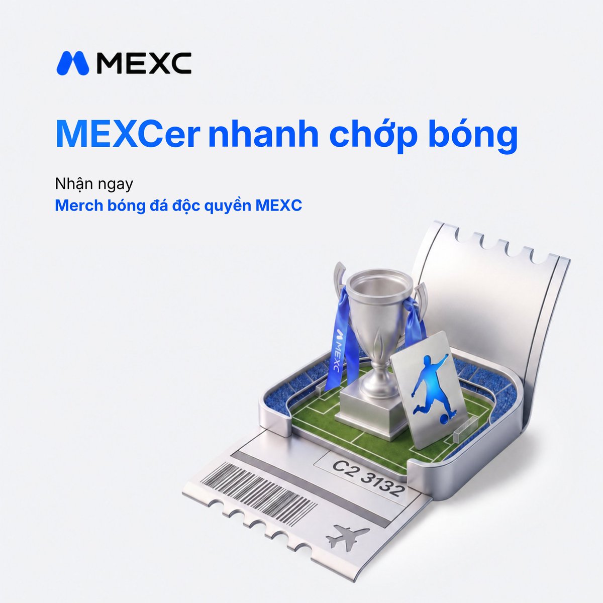 MEXCVietnam's tweet photo. ⚡️MEXCer nhanh chớp bóng⚡️
Tham gia minigame, trả lời câu hỏi về MEXC và bóng đá để săn thưởng USDT!

🗓 Thời gian: Thứ Năm & Thứ Bảy & Chủ nhật tuần này lúc 20h20
📍 Tại kênh Telegram MEXC Tiếng Việt

🌐 Cách tham gia:
1️⃣ Follow social X và FB MEXC Tiếng Việt
2️⃣ Điền form thu thập thông tin: https://t.co/xaTI7on63E
3️⃣ Tìm hiểu về MEXC các trận bóng đá để sẵn sàng trả lời câu hỏi
🏆Phần thưởng mỗi ngày:
Top 1-3: 1 phần merch random
Top 4-10: 7 USDT/người

Bật thông báo, chuẩn bị kiến thức và cùng chớp thưởng nhé! 🚀