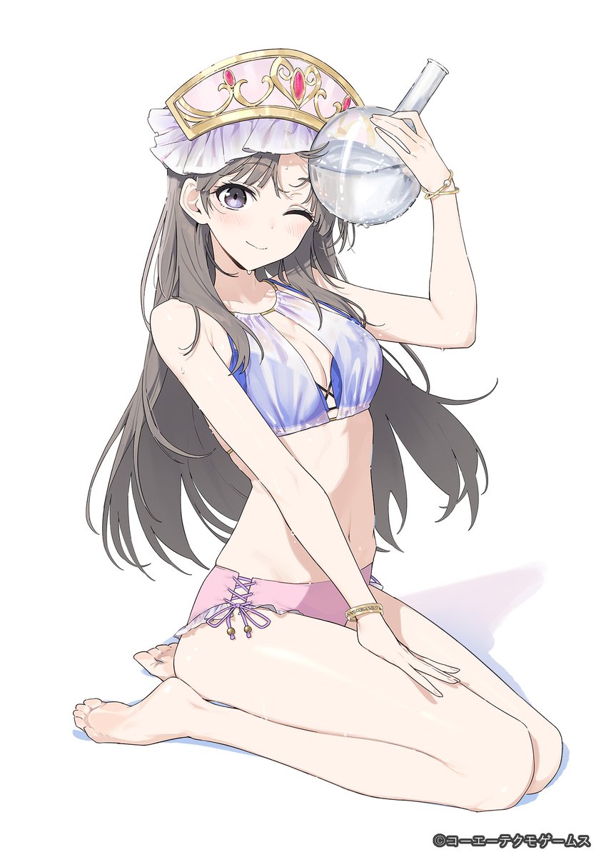 Atelier_Resleri's tweet photo. 今日6/24は『#トトリ のアトリエ』の発売日✨

海辺育ちらしく水着が似合うトトリ♪

近づいてきた夏の暑さに
フラスコで涼んでいるようです🏖️

#レスレリ #レスレリアーナのアトリエ https://t.co/d2Iw9SheYS