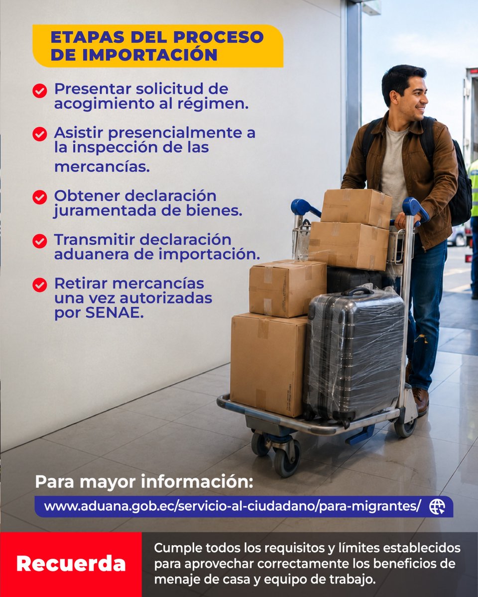 CECUTumbes's tweet photo. El Consulado General del Ecuador comparte la información relacionada con el beneficio de importación de menaje de casa y equipo de trabajo:
Mayor información en los siguientes enlaces:
https://t.co/Zej94jYTeZ
https://t.co/TGCjfHGSiS
@CancilleriaEc @EmbajadaEcuPER https://t.co/wzq7kAY0cP