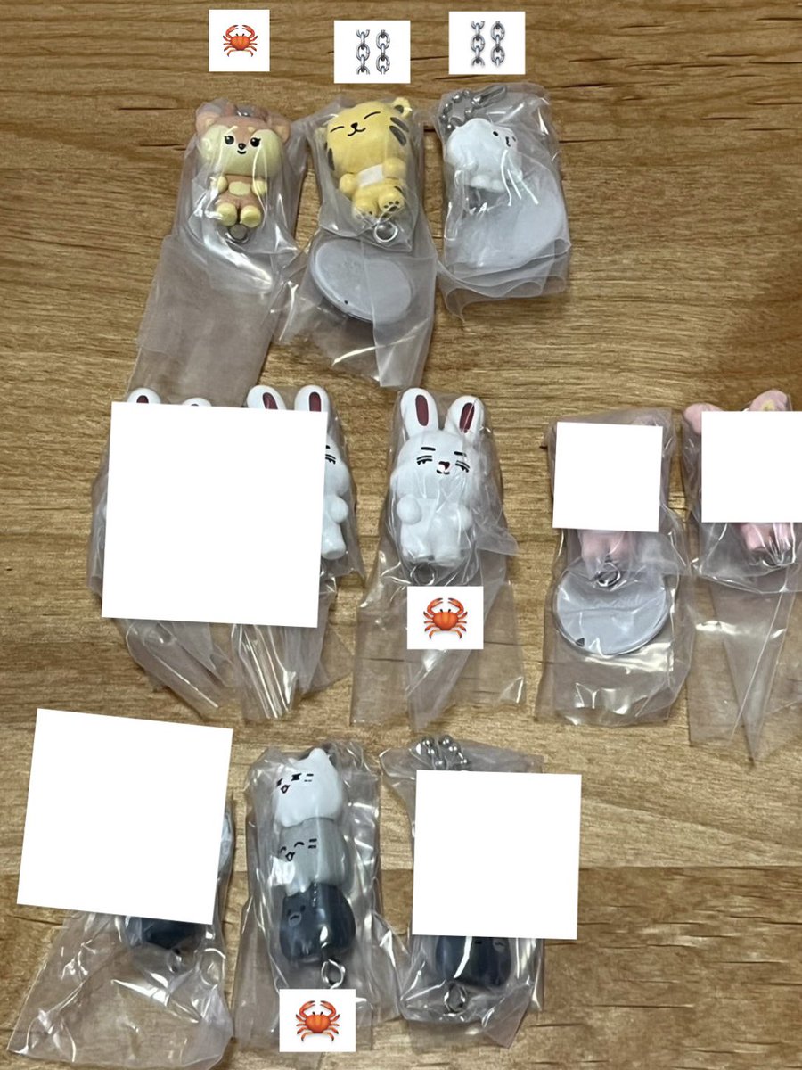 piynn15's tweet photo. @0
MINITEEN  つまんでつなげてマスコット 交換

【譲】
🦀ジョシュア ジュン エスクプス
⛓️ホシ ウジ　

【求】ウォヌ🦀＞ウォヌ⛓️
ミンギュ、ドギョム、スングァン

都内お手渡し＞郵送交換
お気軽にお声掛けください🙇🏻‍♀️ https://t.co/qOENFNAAg9