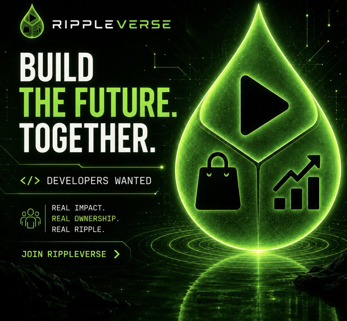 RippleVerseInc's tweet photo. We’re on the hunt for passionate developers to join our RippleVerse team! 

If you’re a creative coder who loves building something innovative, we’d love to talk. We’re shaping a future in crypto and creator economy, and we want teammates who are excited by the possibilities. 

If you’re ready to build and grow with us, reach out we can’t wait to see what we create together!