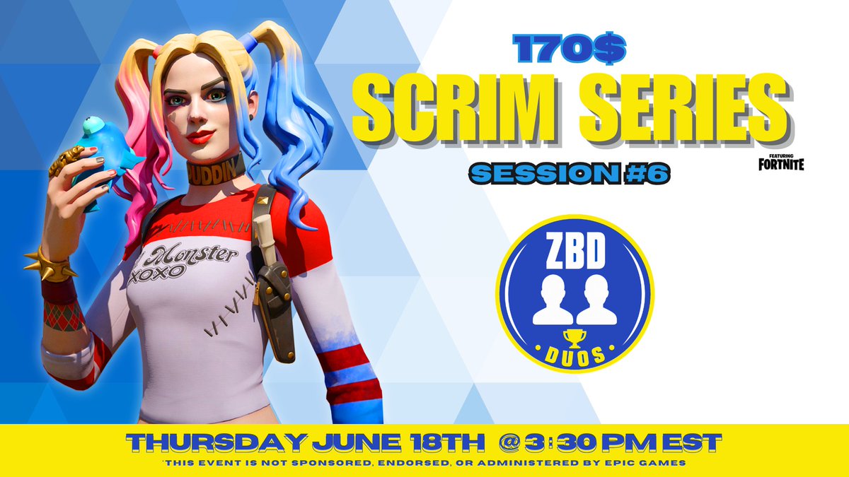 coed_zbd's tweet photo. π₯ ZBD Coed Duos today π₯
π₯ 1 girl + 1 guy per duo
π° $170 prize pool across 6 weeks
What's more important in Zero Build comp:
π§ Game sense orπ― Mechanics?
#zbcomp https://t.co/Yp3Qsb6kSs