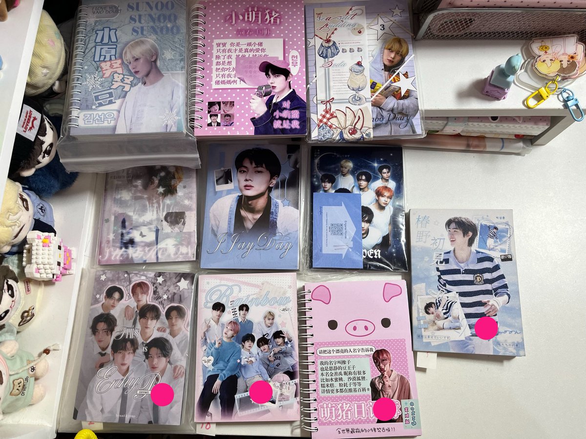 ipuensun's tweet photo. ic interest check enhypen sticker book

• pink mark = used
• can send video condi
• 250-350 price range

wts lfb enhypen sticker book jungwon jay jake sunghoon sunoo ni-ko https://t.co/RRrVCyRKb5