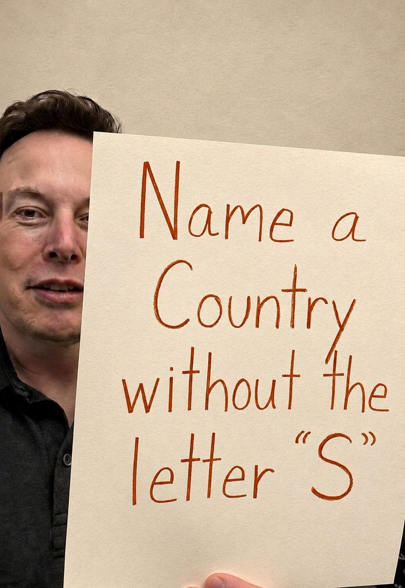 Zabiiii4i's tweet photo. Name A country without The letter S.

can you?? https://t.co/dP0YBFyw5Y
