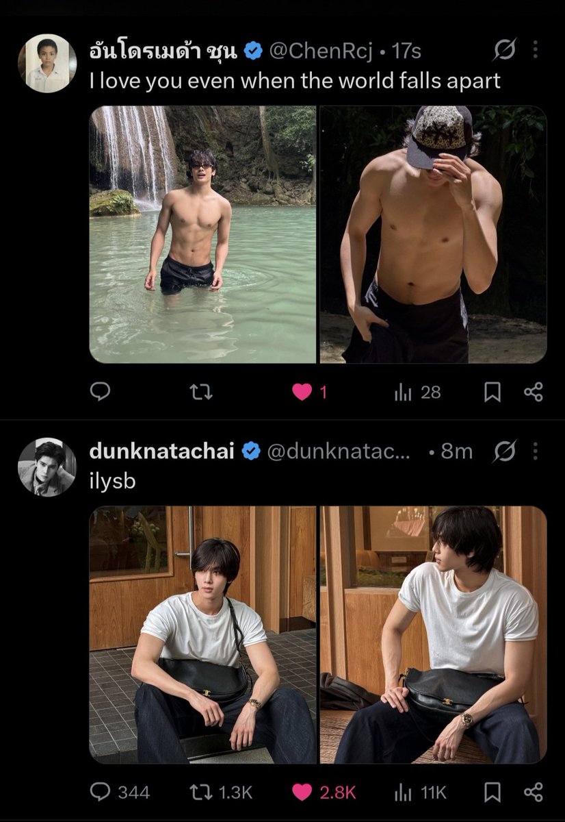 archanism_'s tweet photo. @ChenRcj @dunknatachai 
I love you both okay... https://t.co/wmGta3Rc3O
