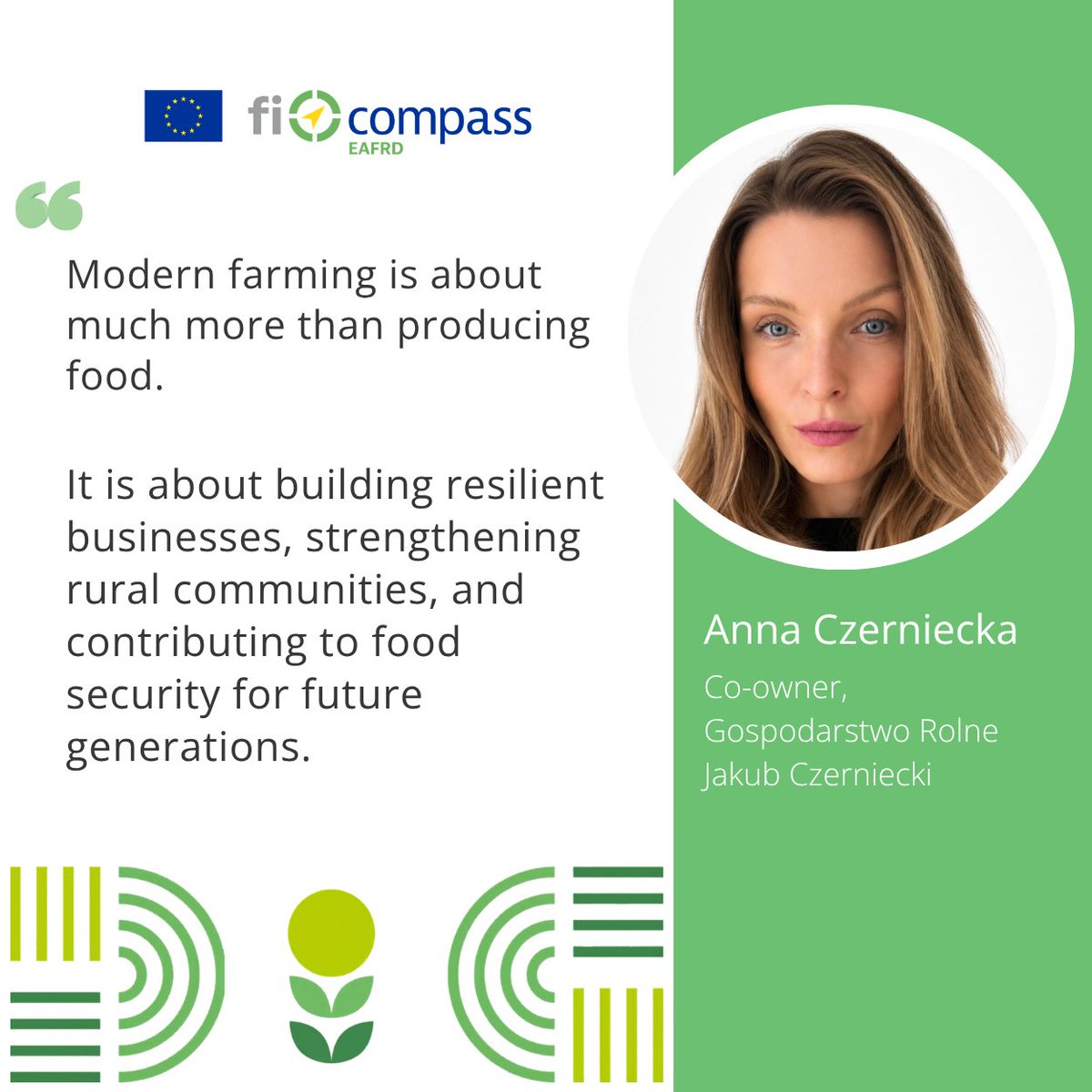 ficompass's tweet photo. Anna Czerniecka shared her inspiring journey from a 150-hectar traditional farm to a 600-hectare smart and regenerative farming business.
From 2011 to 2026, with support of EU #financialinstruments her business could acquire new machinery and embrace new technologies. https://t.co/puIt8HF5HC