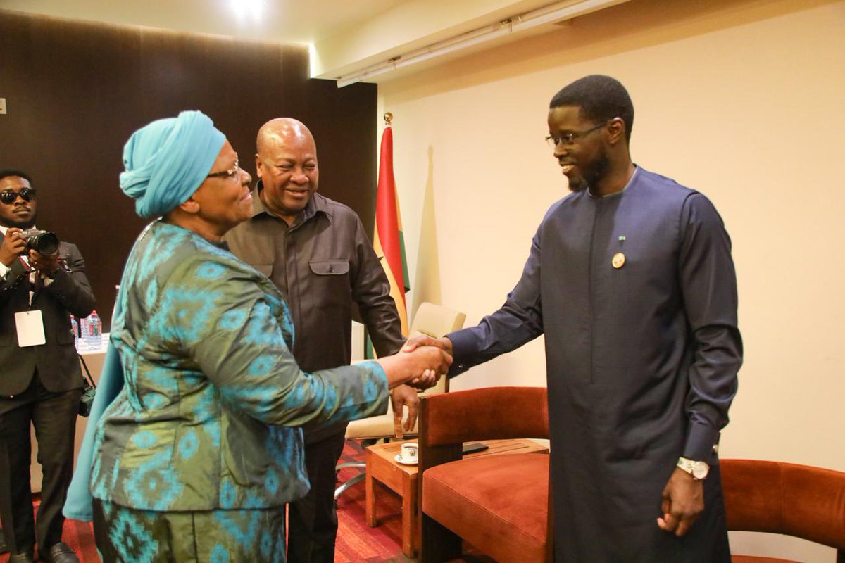 NamPresidency's tweet photo. IN PICTURES: President Netumbo Nandi-Ndaitwah has arrived at the Kempinski Hotel Gold Coast City in Accra, Republic of Ghana, where she will join fellow Heads of State and Government for the High-Level Consultative Conference on the Next Steps to the Landmark United Nations Resolution on the Trafficking of Enslaved Africans.

Later today, the President is expected to deliver remarks at the Conference, which brings together global leaders and stakeholders to advance international cooperation on historical recognition, accountability, and reparatory justice.