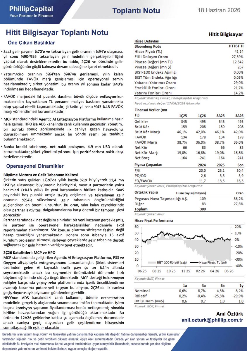 TrdunyaCapital's tweet photo. 🔶 #HTTBT / Phillip Capital Analist Toplantı Notu

🔗 https://t.co/t9ipudIGLg https://t.co/lkZ0HUN02h