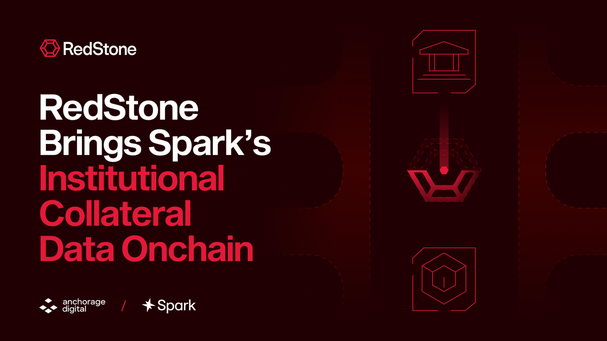 redstone_defi's tweet photo. RedStone now provides live LTV feeds for @sparkdotfi's collateral positions inside @Anchorage.

Spark's $BTC collateral sits in a regulated custodian, not onchain. RedStone allows the data from those positions to be tracked in real time. https://t.co/8EVZwlhjws