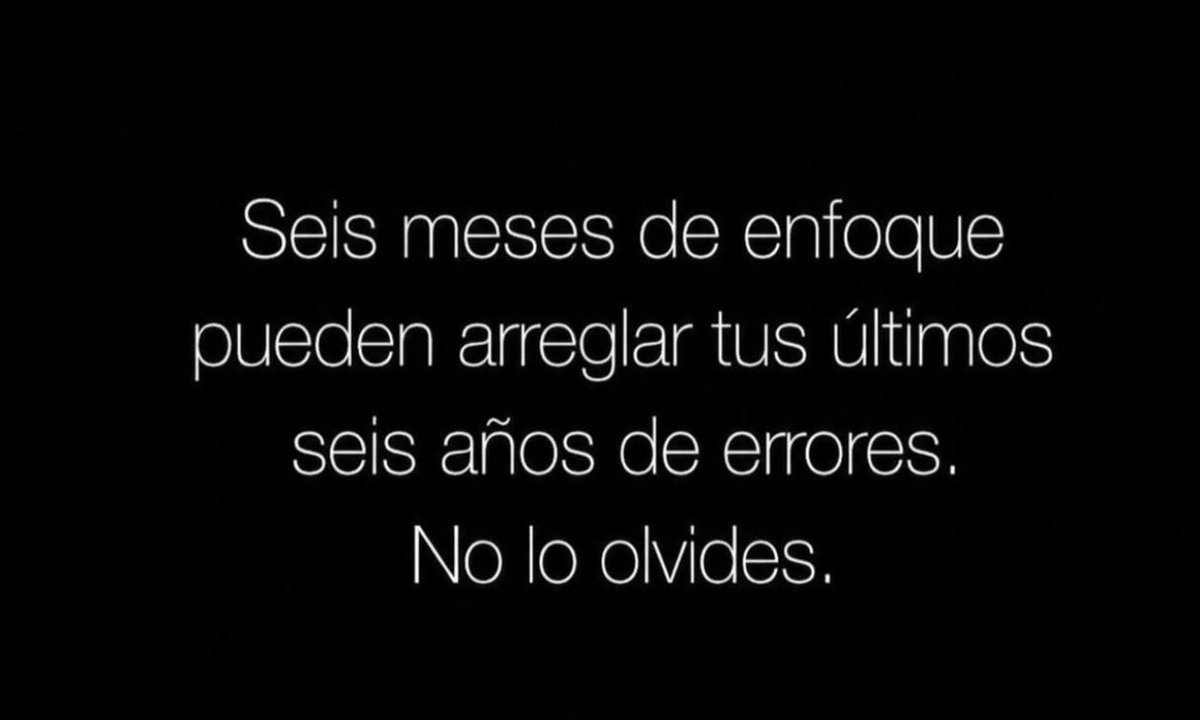 C4breja's tweet photo. Full, con solo seis meses de enfoque es más que suficiente para arreglar tus últimos años de errores https://t.co/J7tppwmA5f
