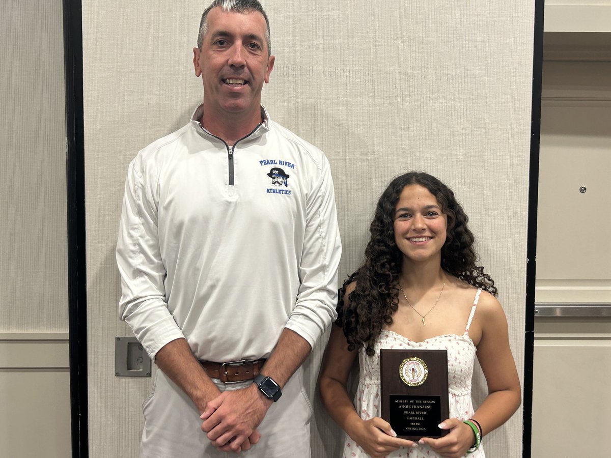 PRHSSB's tweet photo. Congrats to all of our Pirate athletes who were recognized at the Rockland County Athlete of the Season Breakfast! Shoutout to softball standout Angie Franzese on being named the Pearl River Spring Female Athlete of the Season! Go Pirates 🏴‍☠️ @PRAthletic @LoHud_Debbie @KDJmedia1 https://t.co/Oqhw8706Xj