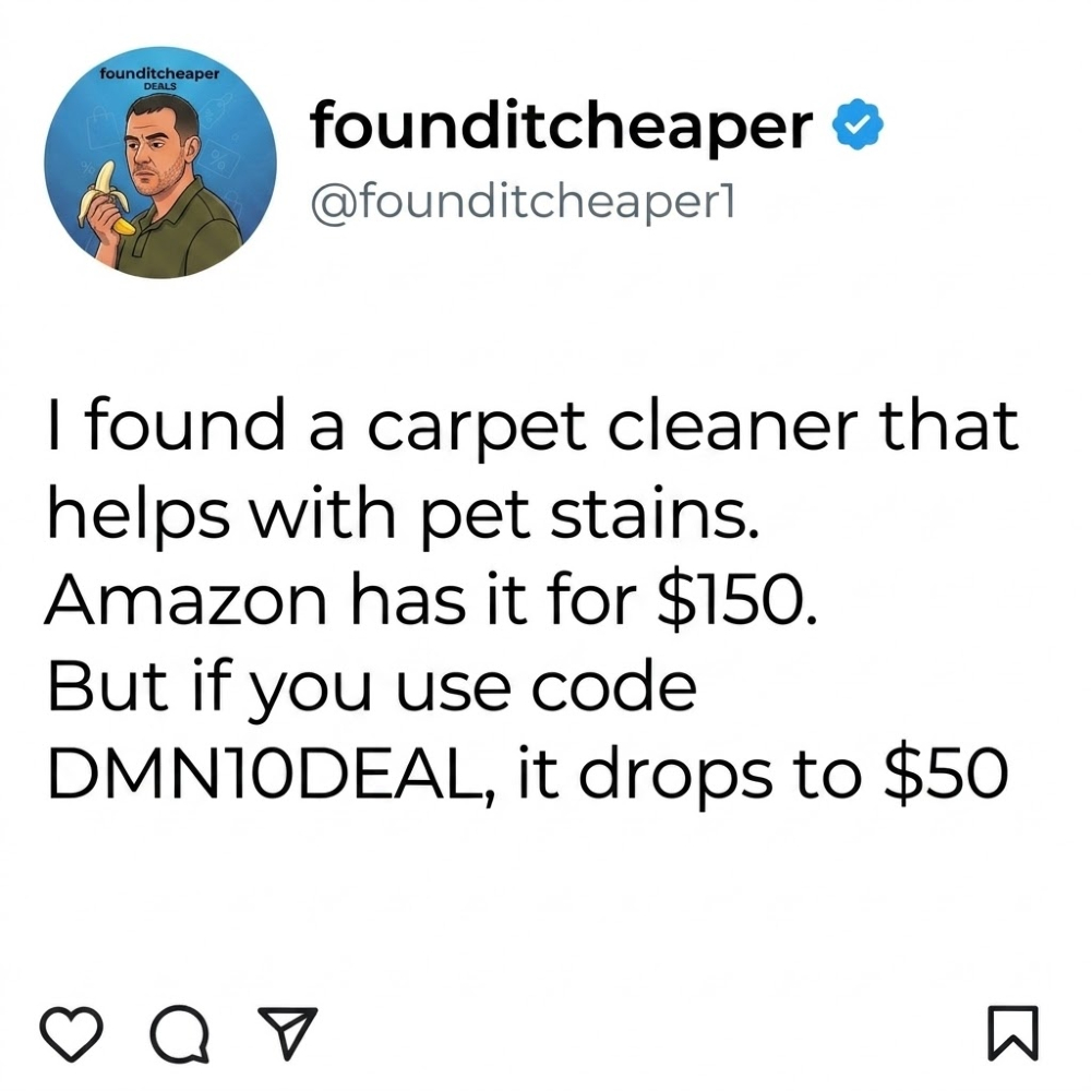 founditcheaper1's tweet photo. Comment "clean" on instagram only and I'll pick 2 people to buy it for at 1 pm-ish Central time

I'll also send you the link to the deal

Link in BIO under June 18 deals

Deals can expire at any time. https://t.co/conMZzkEIJ