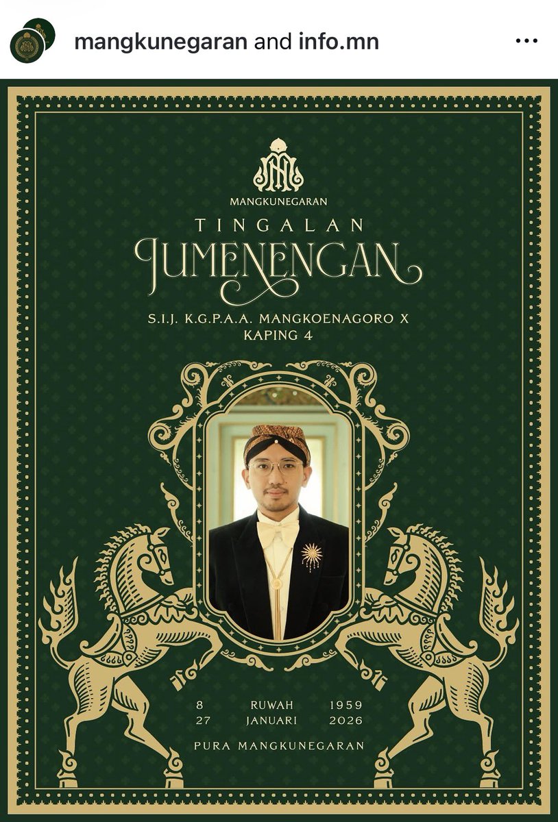 heydiko's tweet photo. Mau sungkem sama tim kreatif &amp; branding Mangkunegaran!

Vibesnya jadi kerajaan klasik yg elegan &amp; fancy 👏🏻👏🏻 https://t.co/85MXO52z5O