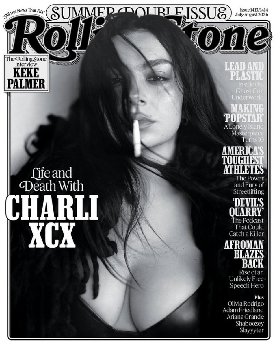 updatecultura's tweet photo. Charli xcx é CAPA da Rolling Stone. 🚬 https://t.co/kbyThQZGZc