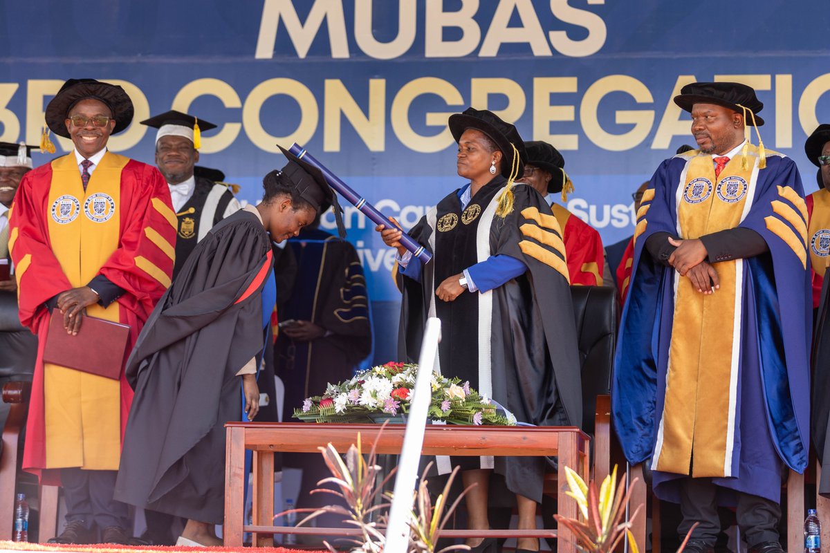 mubasmw's tweet photo. MUBAS Vice-Chancellor, Associate Professor Nancy Chitera, has said that since its establishment, the university has carved out a unique identity anchored in innovation, entrepreneurship, and ideation.

Read more on : https://t.co/VtOUJ7dDoh https://t.co/zead1JIzxe