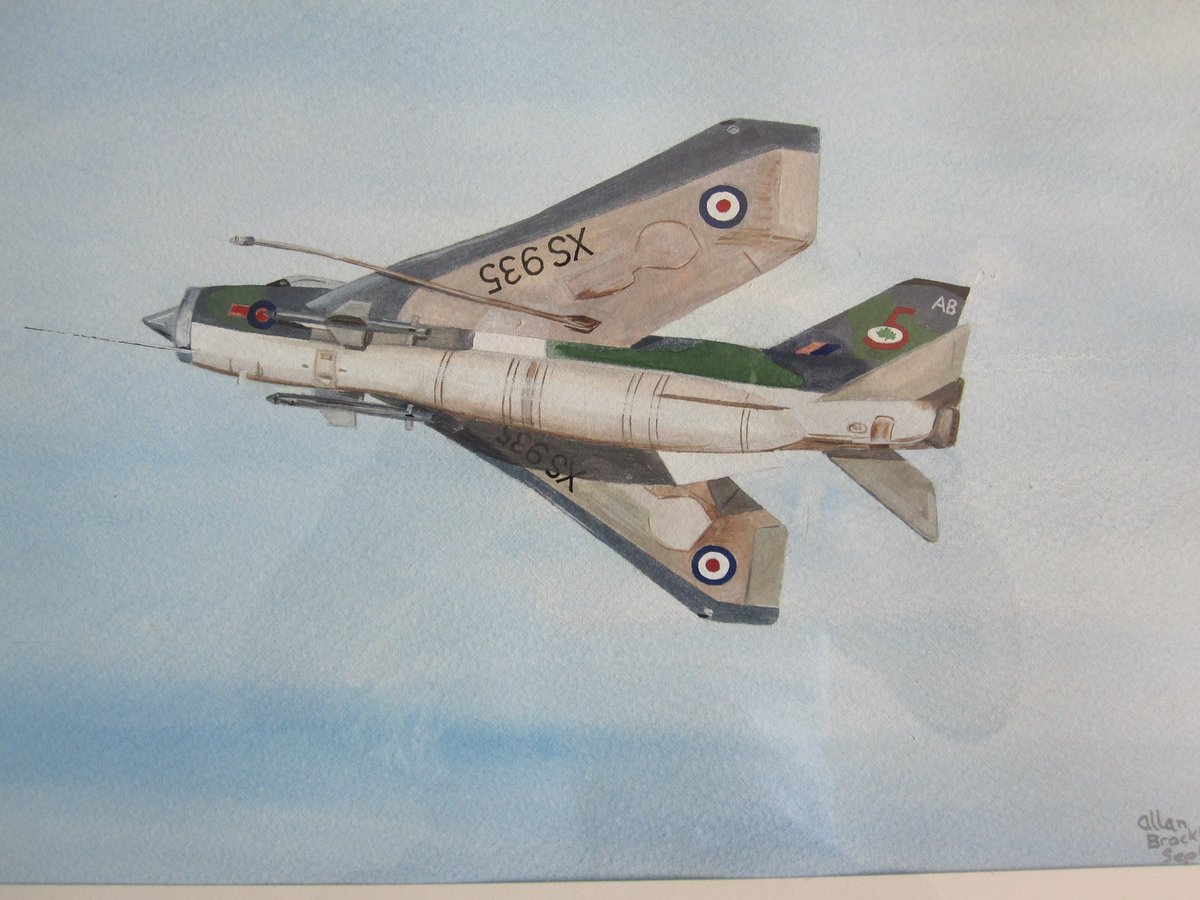 al_brock's tweet photo. @history99917180 @dcms1000 Here’s a painting I did for him when he was on 5 Sqn up at Binbrook. It still hangs on my mother’s stairs. https://t.co/w3LbK9lYc1