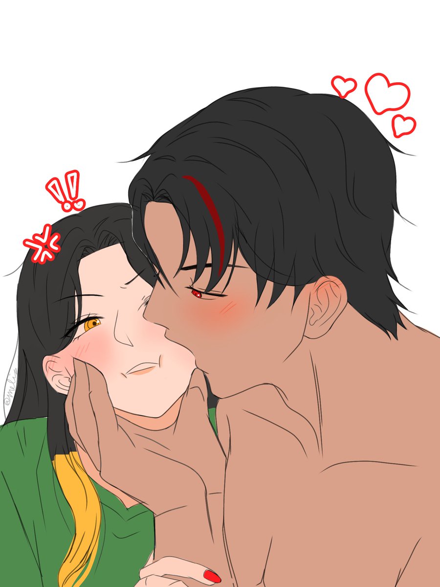 bearnyamela's tweet photo. Yang dilakukan si mas karena gemas ama si teteh... 
(Lanjutannya cerita waktu kemarin(?)...i guess(⊙⁠﹏⁠⊙))
#rkgk #art #Melasoc https://t.co/2kSdiG8XgO