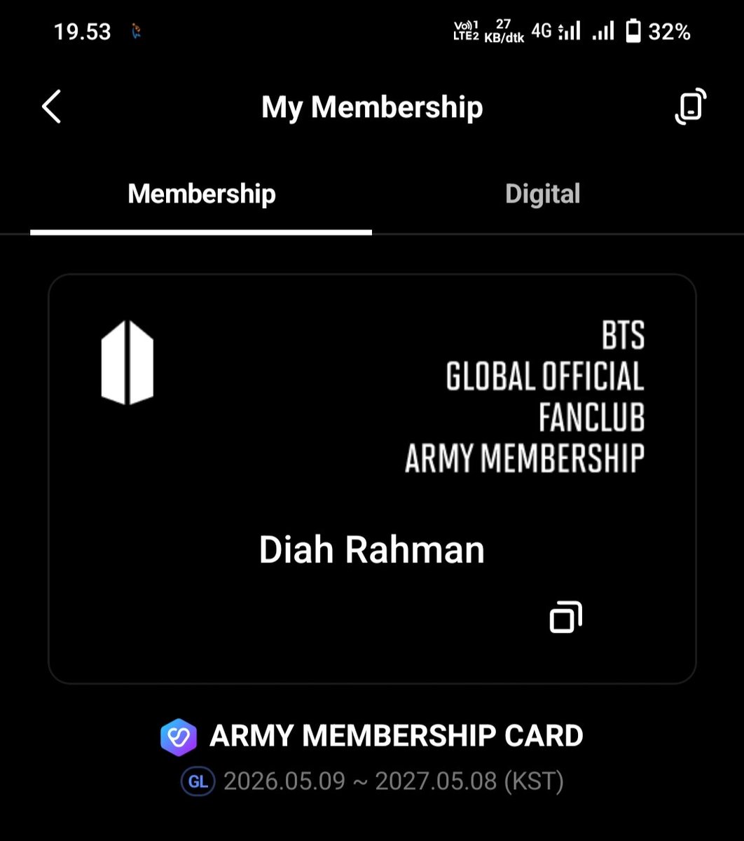 diahrhmn10's tweet photo. want to rent/open to rent army membership weverse‼️
available 2 membership punya aku sm cowoku

150.000/1 membership available 4 tix yaa
karena kemarin kita dapetnya di general sale😭 aku sewain 1 membership untuk 1 orang aja yaa🤗

punya pribadi ✅
sudah apply presale ✅ https://t.co/IP242S1fqS