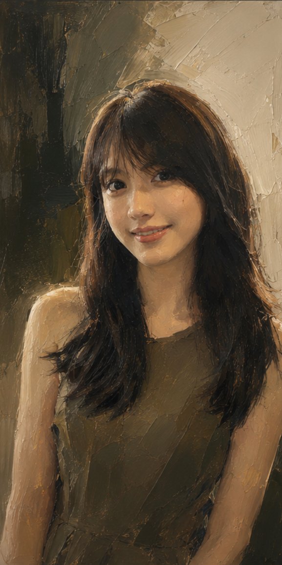 Modern Fashion Oil Painting Portrait