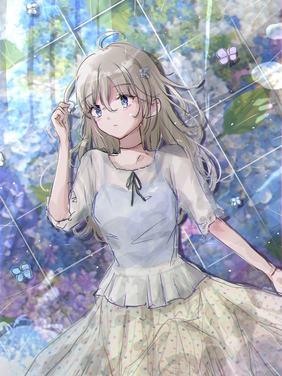 紫陽花💠🌿 イラスト創作もAIに脅かされる領域ではありますが、手描き