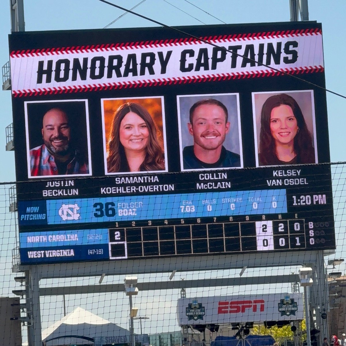 RalstonSchools's tweet photo. Congrats to @RalstonHS educator Mr. Justin Becklun, (Woods &amp; Construction Educator, Wrestling &amp; Baseball Coach), on being recognized as an honorary captain during yesterday afternoon's College World Series game. It was Teacher Appreciation Day, honoring educators. https://t.co/BP2yy7H6rx