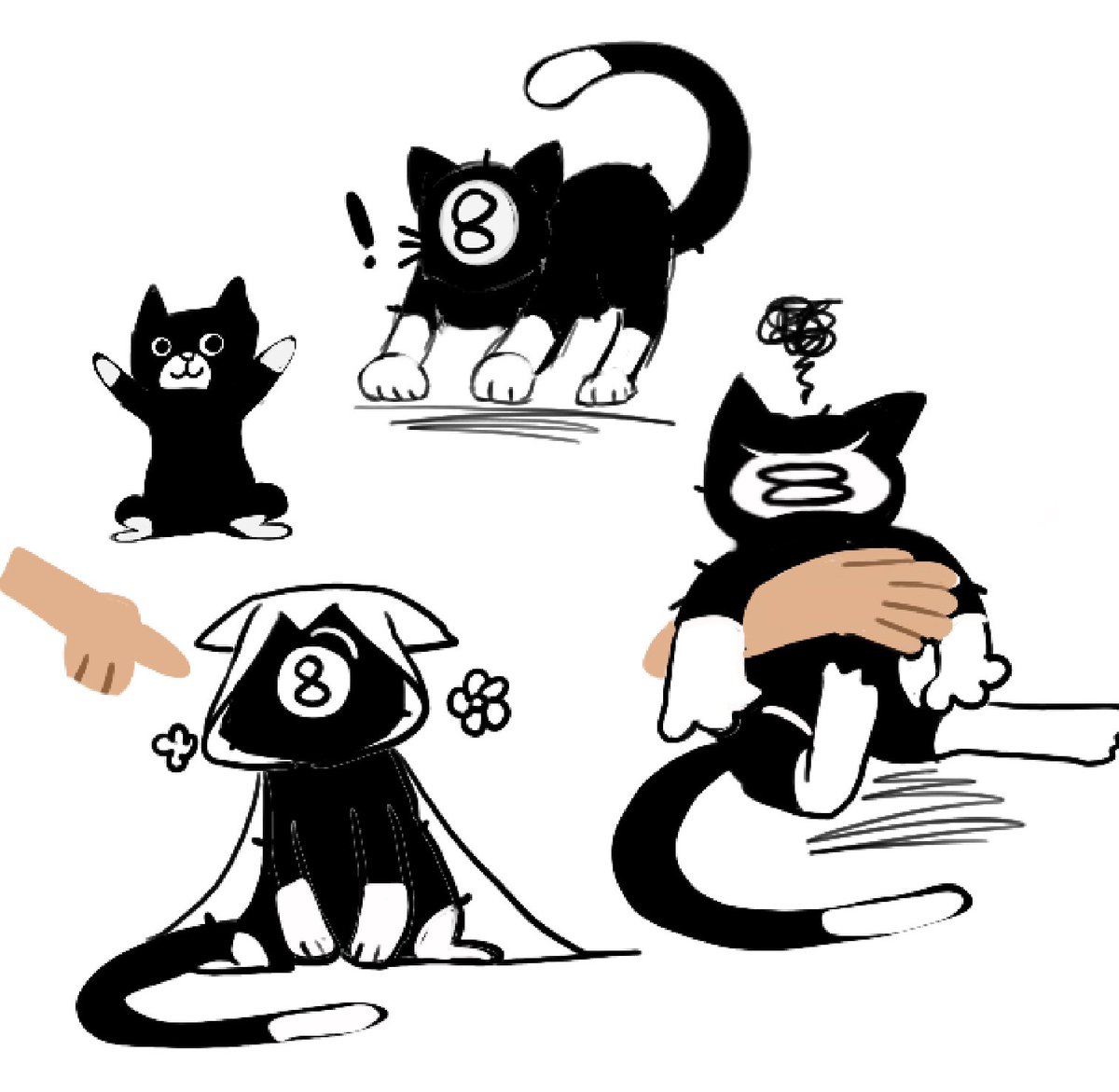 wildfir35928551's tweet photo. While sewing the 8-ball doll, I suddenly realized that he was a cow cat with a white mouth, white gloves and white socks
#Moonknight #8ball https://t.co/X7PoUbceZC