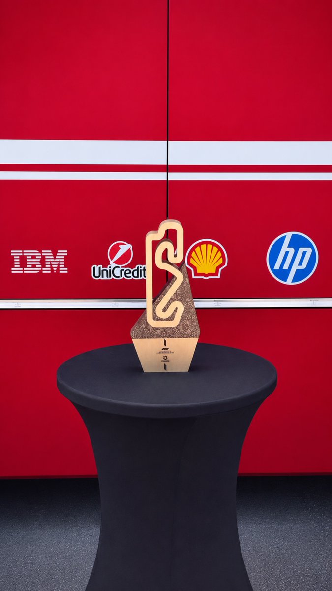 SirLewisLane's tweet photo. Barcelona trophy displayed in Maranello

[📸：officialfabiotaccaliti IG] https://t.co/uoUgyr4MUA
