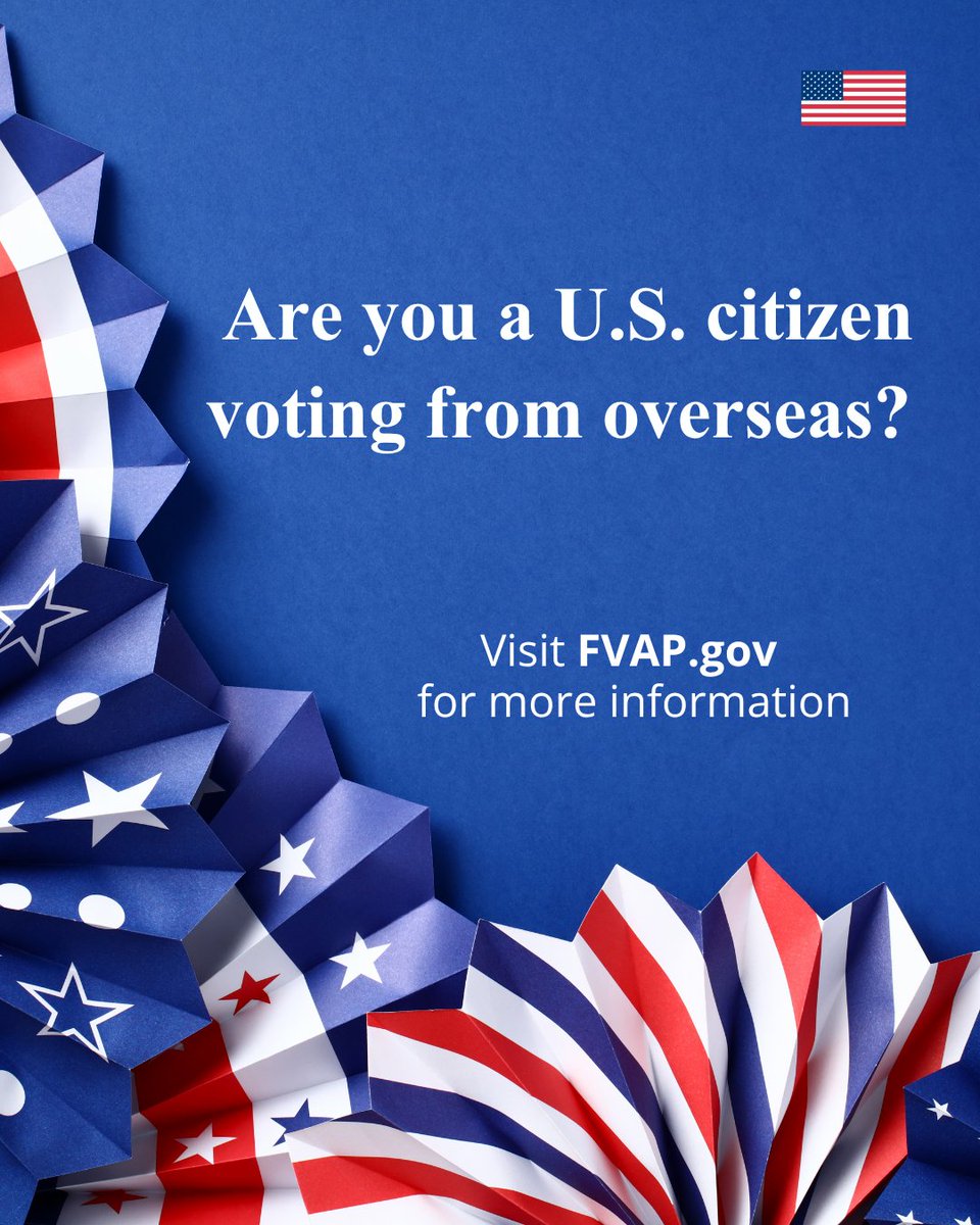 ACSPoland's tweet photo. U.S. citizens voting from abroad should check https://t.co/cJHAew0yZh for their state’s deadline to submit their ballot. It may be sooner than you think! https://t.co/Rv9x1DduNn https://t.co/huqrXTVSnV