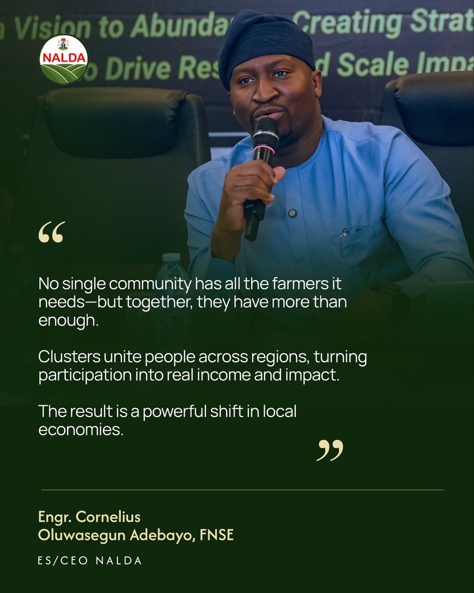 NALDA_NG's tweet photo. NALDA CEO on the benefits of cluster farming https://t.co/LsP292nHS3