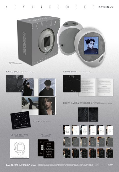 Dolganea's tweet photo. @Taeseungin @weareoneEXO Album Details (EX-VISION Ver.)  EXO 엑소 The 8th Album 【REVERXE】 https://t.co/LgFwAyb7bX
