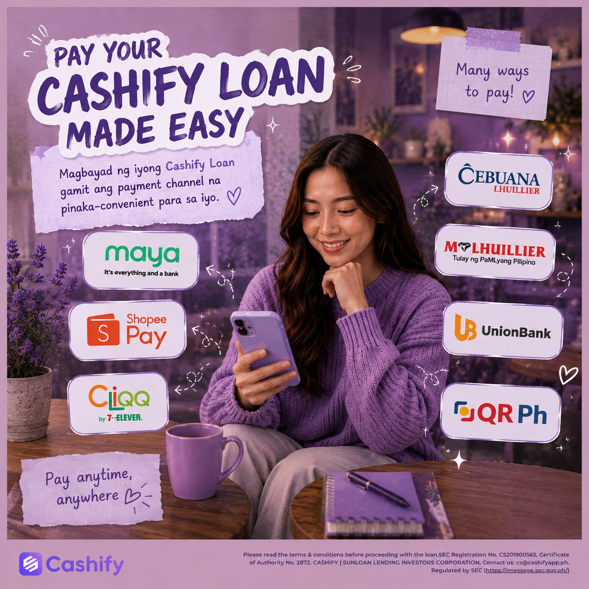 cashifyph's tweet photo. Ang pagbabayad on time ay hindi lang tungkol sa pag-iwas sa penalties—makakatulong din ito para manatiling maayos ang iyong account at mas mapadali ang iyong financial journey. 💜

#CashifyPH #FinancialTips #Dues #BillsPayment #HowToPay #OnlineLoanApp https://t.co/bn6UF1Wqi4