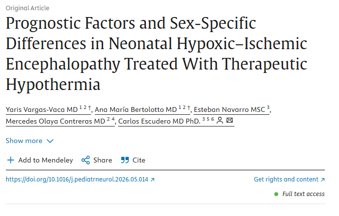 MedicinaPUJ's tweet photo. ¿Sabías que el sexo del recién nacido podría influir en la evolución clínica tras una encefalopatía hipóxico-isquémica tratada con hipotermia terapéutica?

📄 Lee el estudio completo, desarrollado por doctoras de la PUJ, en:
https://t.co/X4ntz7nfWL https://t.co/nZzKQbdQBL