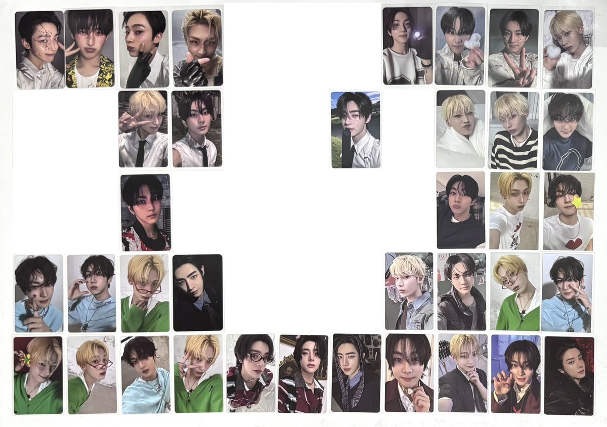 xunwine's tweet photo. wts lfb ph qs quitting sale

enhypen pc set

20k take all, 157 pcs
hatian 🆗 make ur own pbd

jungwon sunoo sunghoon heeseung jay jake ni-ki album photocard ld pob lucky draw hoon tie sabrinoo bayonetta teddy noot noot hurt lover poke cheek specs horanghae flower cat ears panda https://t.co/7pC3cdnOkR