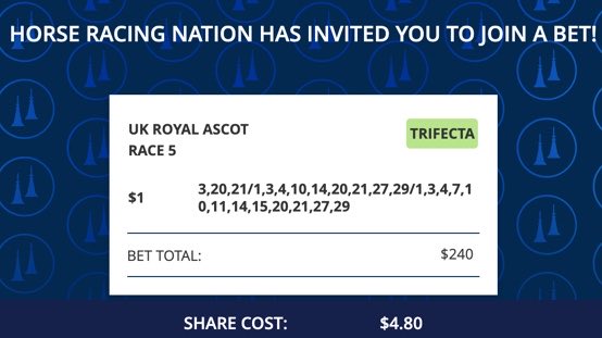 EJXD2's tweet photo. It’s back! We’re back! a @HR_Nation @TwinSpires #betshare for Royal @Ascot! https://t.co/ovxqTGxcPb https://t.co/7oqKbCGiLZ