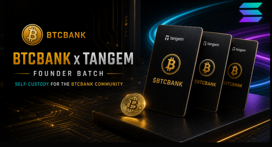 BTC_BNK's tweet photo. $BTCBANK

Too excited for @Tangem to repost our official partnership.

Thanks again for the follow and comment but we need to get this going! 

Time to spread the word even further.

Who is ready for 1M and beyond?

GM to all holders waking up and newcomers. https://t.co/j4ltpfQVJt