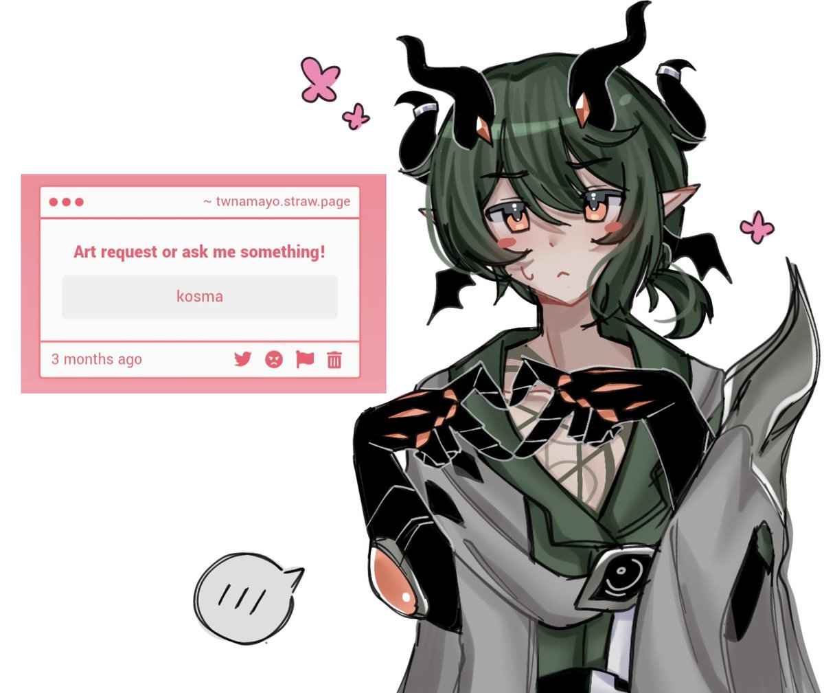 twnamayo's tweet photo. My teeth hurt so BAD when drawing this but here some Kosma https://t.co/AvHc91OSgs